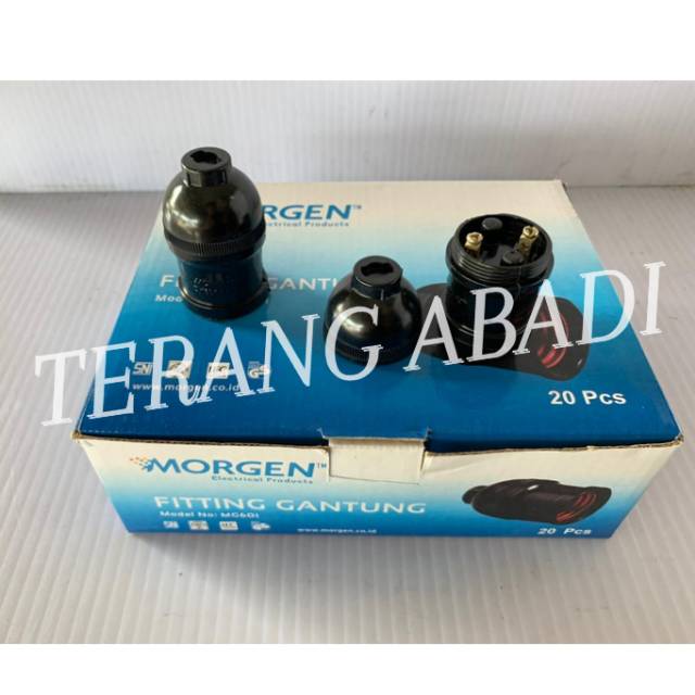 FITTING LAMPU MORGEN (gantung)