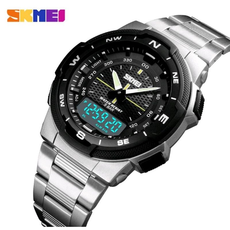 SKMEI 1370 Jam Tangan Pria Analog Digital Anti Air Dualtime