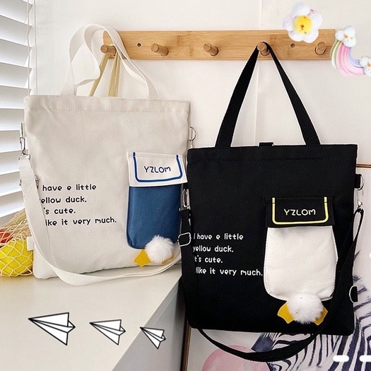 NAOMI - Tote Bag Import Keyla -Tas Canvas Premium - Tas Cantik Cute - Totebag - tas tote bag - tas Wanita - Murah Unik