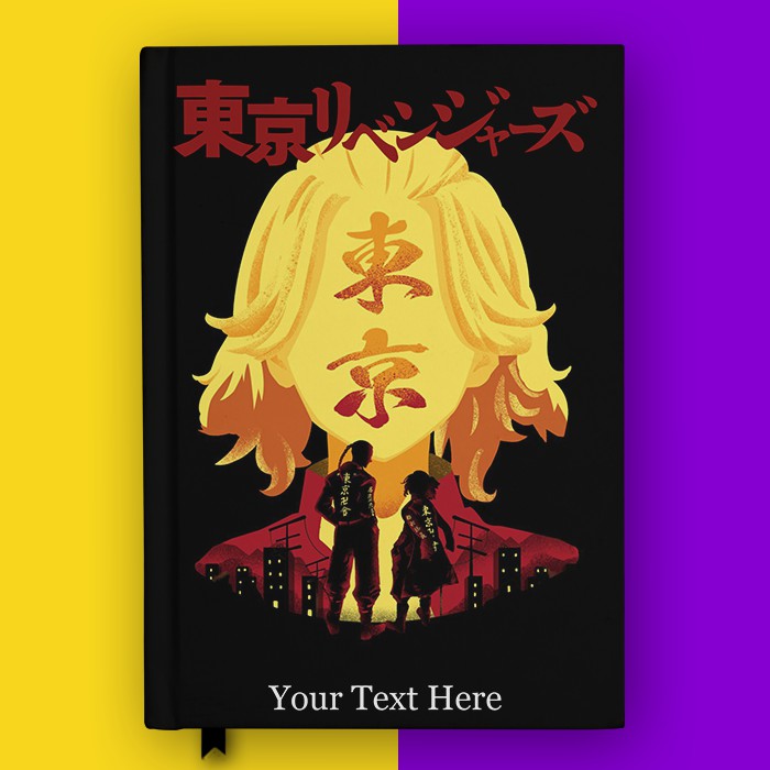 

Notebook Anime Tokyo Revenger Mikey Draken Buku Tulis Hardcover Jurnal Custom Nama