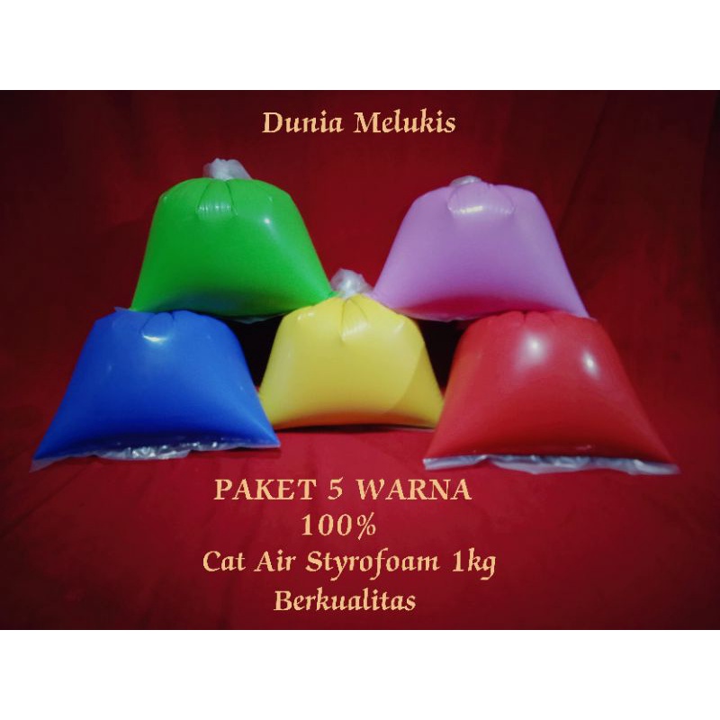 

Paket 5 Warna Cat Air Styrofoam Berkualitas