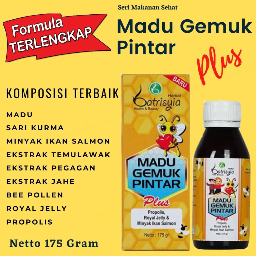 Batrisyia Vitamin Penggemuk Badan Anak / Madu Gempi / Madu Pintar Anak