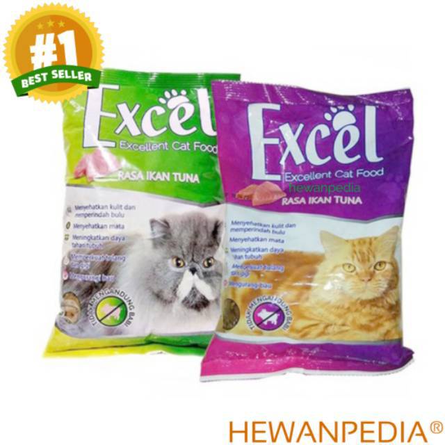 Excel 500 Gr Makanan Kucing Excel Pakan Kucing Cat Food Bulu