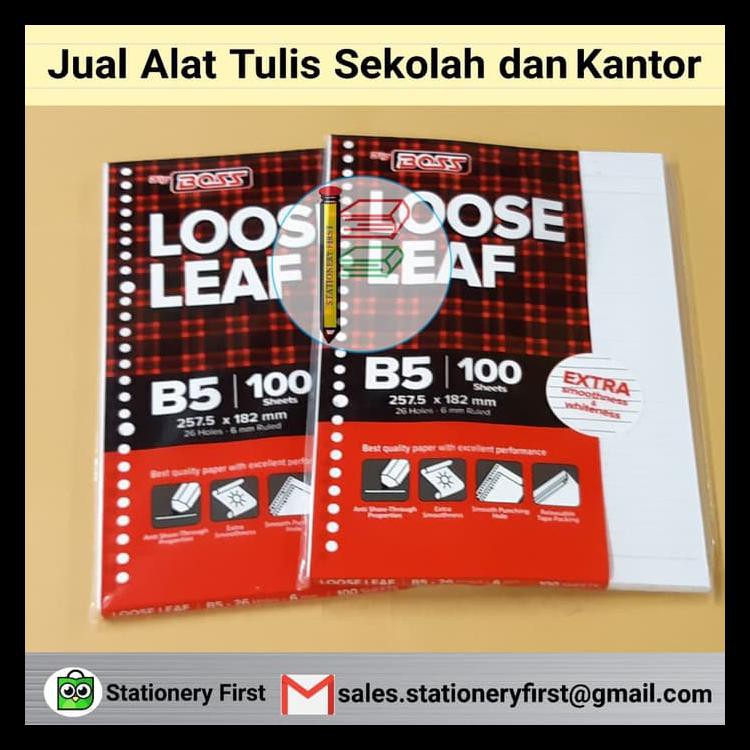 

Loose Leaf Kertas Isi File Binder B5 Isi 100 Stok Terbatas