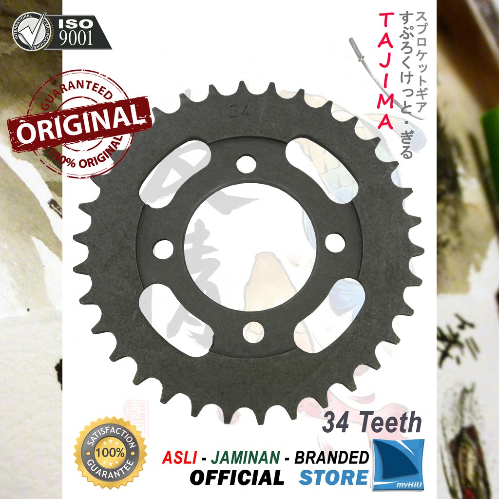 Gigi Tarik 28T ~ 39T HONDA Supra, Supra Fit Lama Gir Belakang - Rear Sprocket Gear TAJIMA