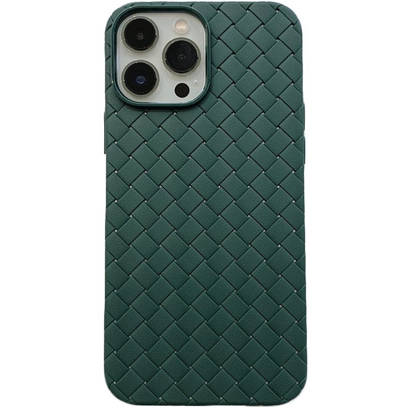 Soft Case Bahan Silikon Tekstur Kulit Woven Untuk iPhone 11 Pro X XS MAX XR 6 6S 7 8 Plus