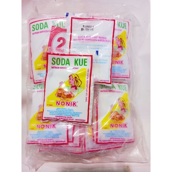 

Soda Kue cap NONIK (natrium bikarbonat) 40 gr - Baking Soda Sachet