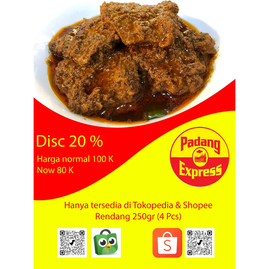 

Rendang Padang Express 1/4kg