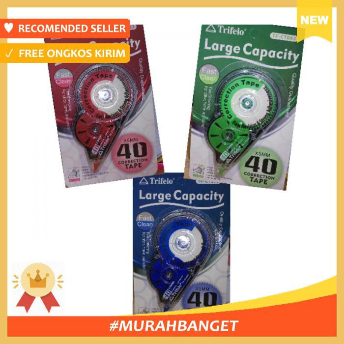 

Tip Ex Kertas / Correction Tape Trifelo Ct 912 40M ( Per Pcs ) - Alat Tulis - Correction (Tip-X)