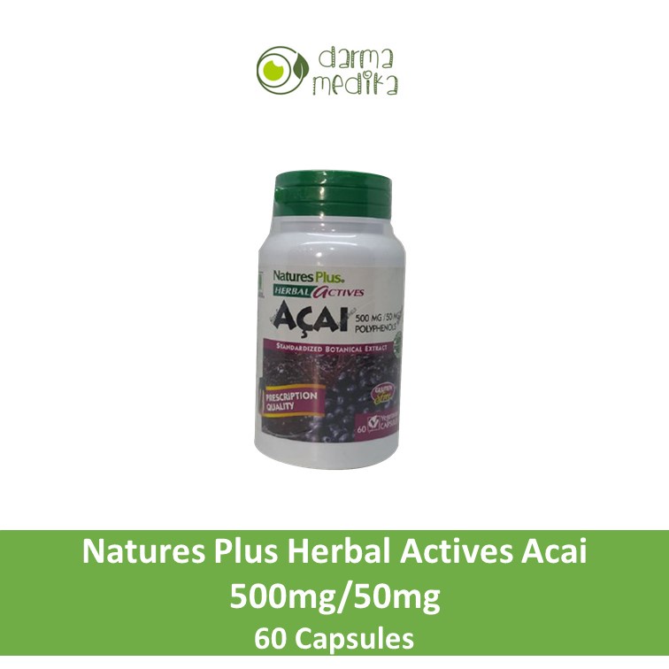 Nature's Plus Acai 500 mg 500mg isi 60 kapsul 60kapsul