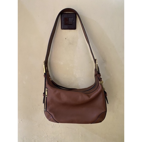 [preloved] Fossil Hannah Hobo Brown ❌[sold by offline]❌