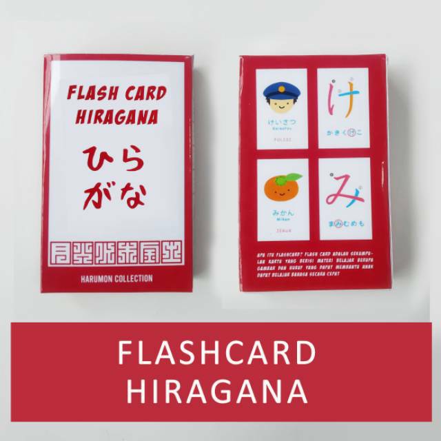 Flash Card Hiragana Bahasa Jepang Kartu Mainan Anak