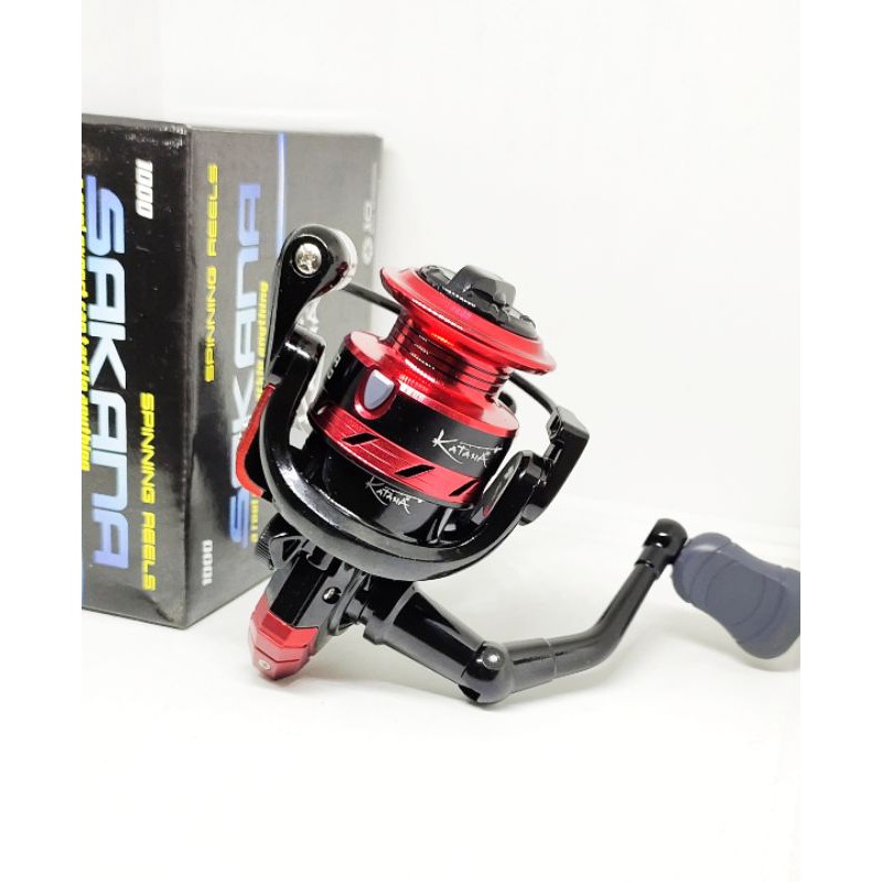 Reel Pancing Katana Sakana 1000 Rel Spining Rell Ril Katrol Gulungan Senar