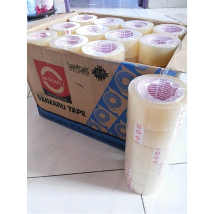 Lakban Bening Daimaru Clear Isolasi Tape 2 inch 90 yard