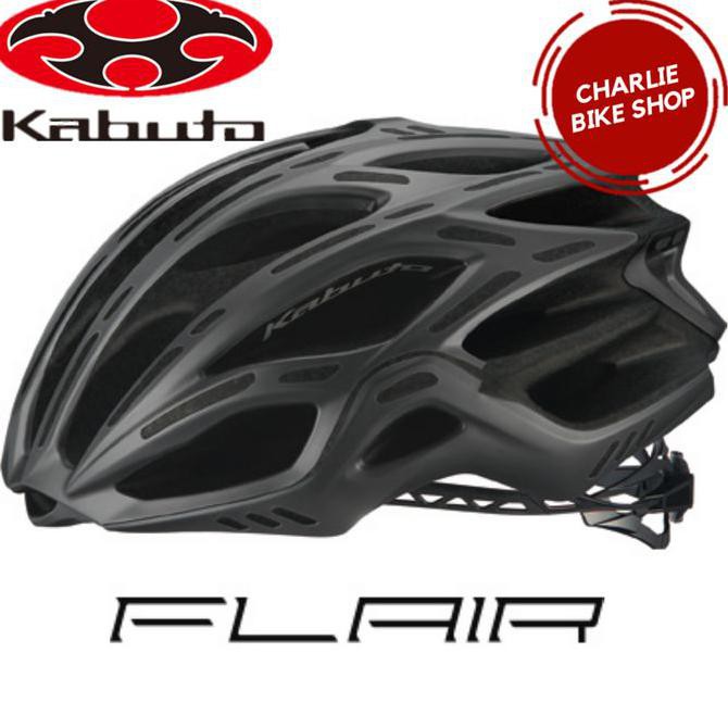 Helm New Model 2018 Ogk Kabuto Flair Size S-M 170 Gram Lingkar 54-58Cm - Hitam