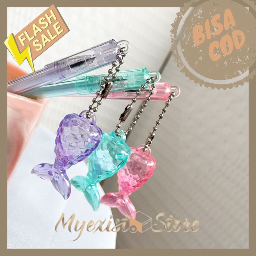 

Pulpen Gel Gantungan Ekor Ikan Mermaid Pen Bolpen Karakter Ikan Putri Duyung Mermaid Glitter Transparan versi 2 Alat Tulis Kantor Perlengkapan Sekolah kado unik lucu Produk Berkualitas TERMURAH! IVN586