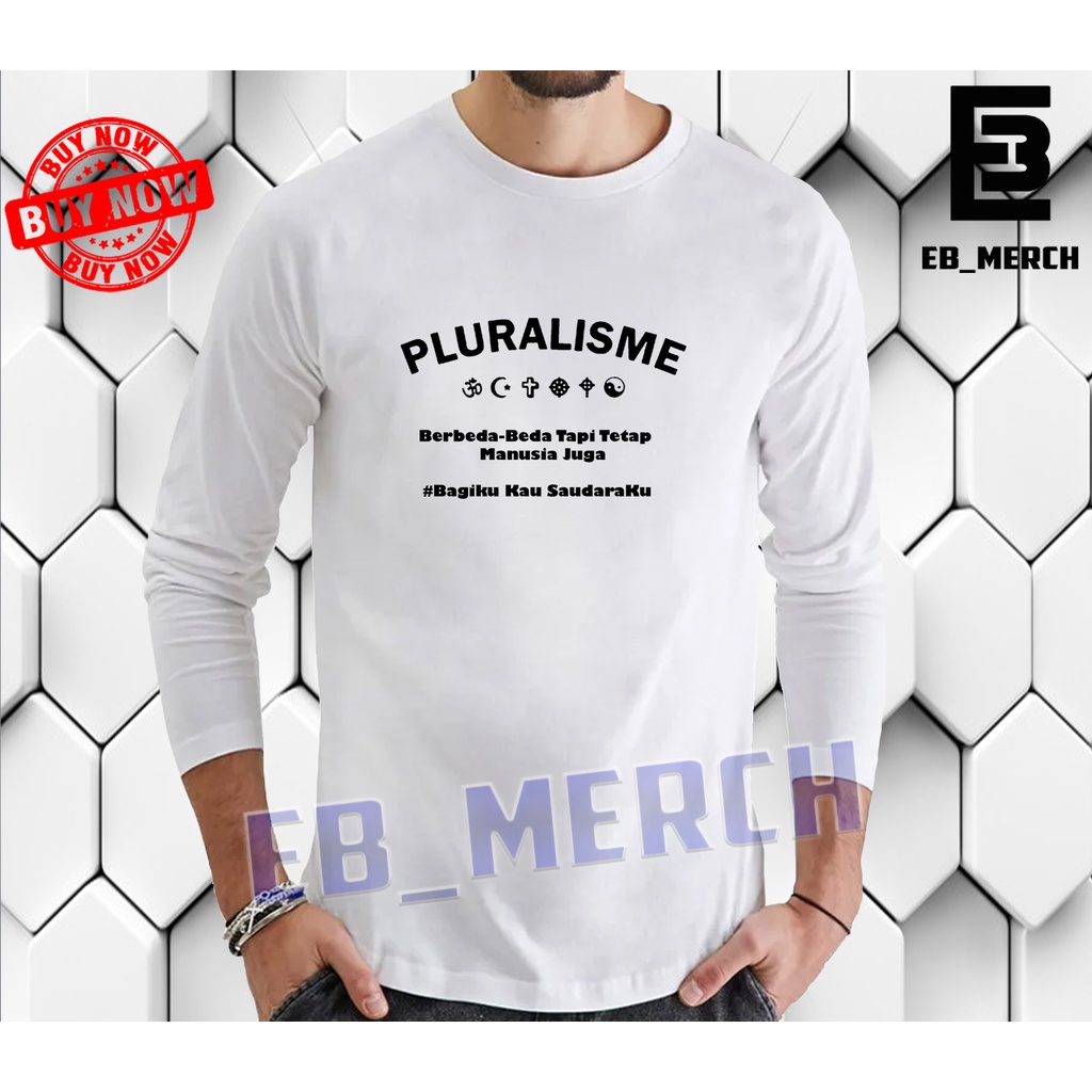 Import Quality!!! MURAH BAJU KAOS LENGAN PANJANG  MARJINAL-PLURALISME   keren EB_MERCH