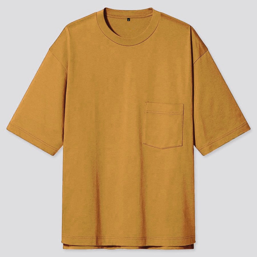 Kaos Polos Oversize Pocket Yellow Mustard - Kaos Oversize Polos Kuning Mustard | Fabric and Basic