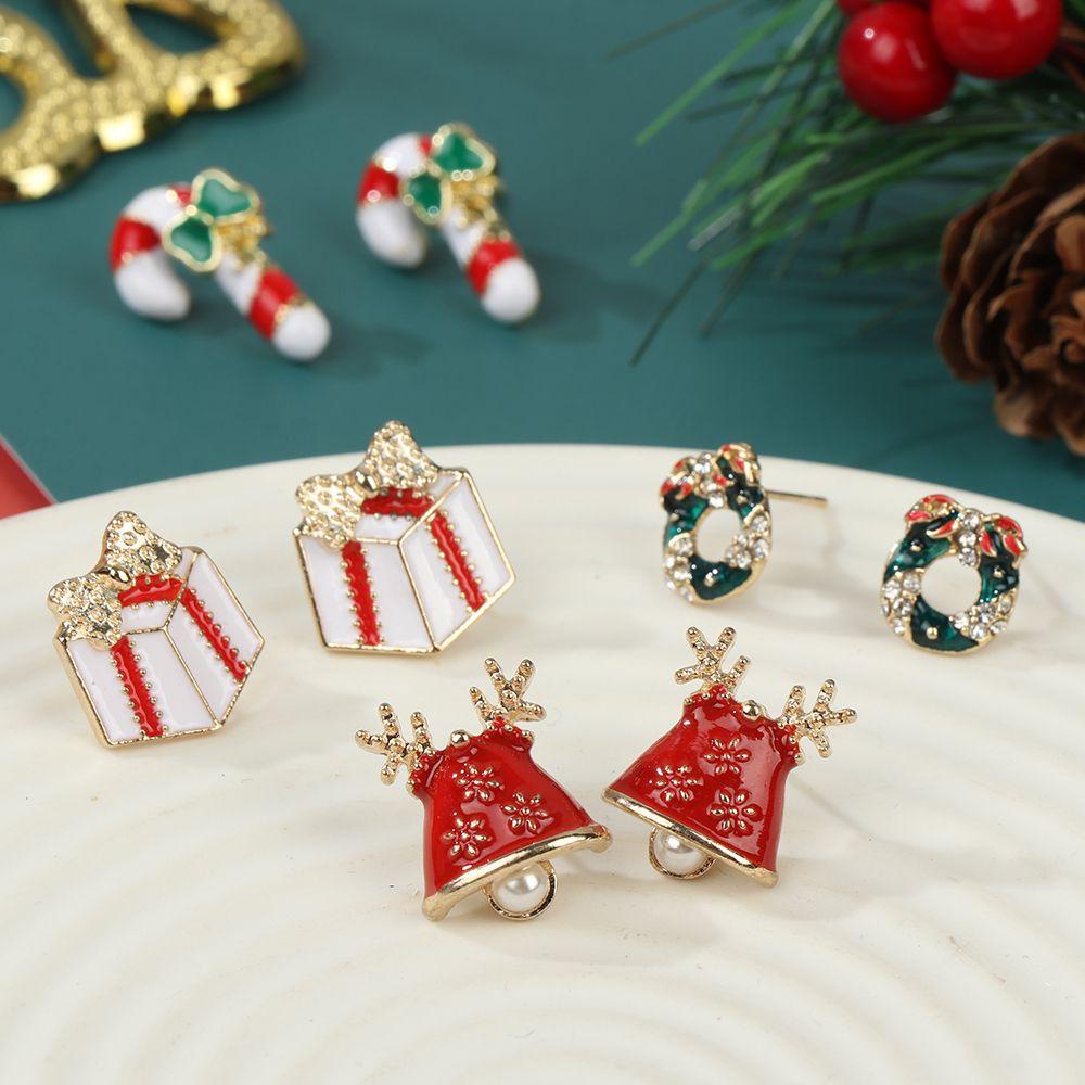 Lily Ear Studs Rumah Pesta Perhiasan Liontin Hadiah Xmas Menetes Minyak Ornamen