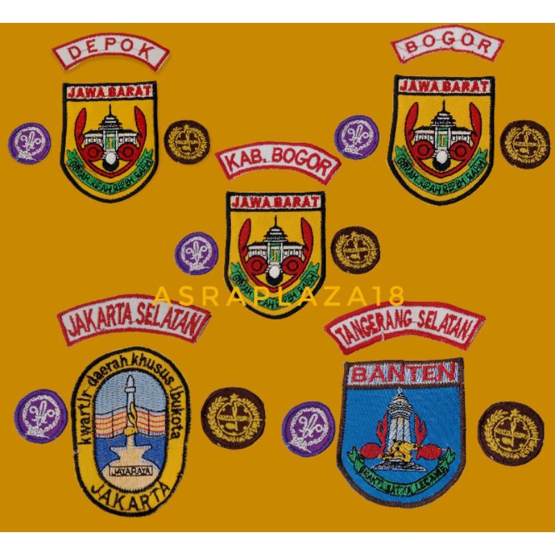 Badge/bet/atribut Pramuka Putri. kwartir Jawa barat, Banten dan Jakarta.