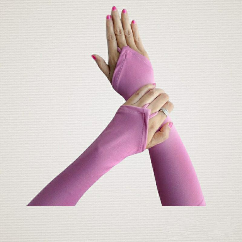 Handsock Cincin / Manset Tangan Cincin Polos Bahan Jersey