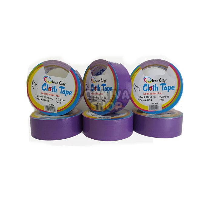 

Cloth Tape / Lakban Kain Olean City 1.5" (36 MM X 10 M) Ungu