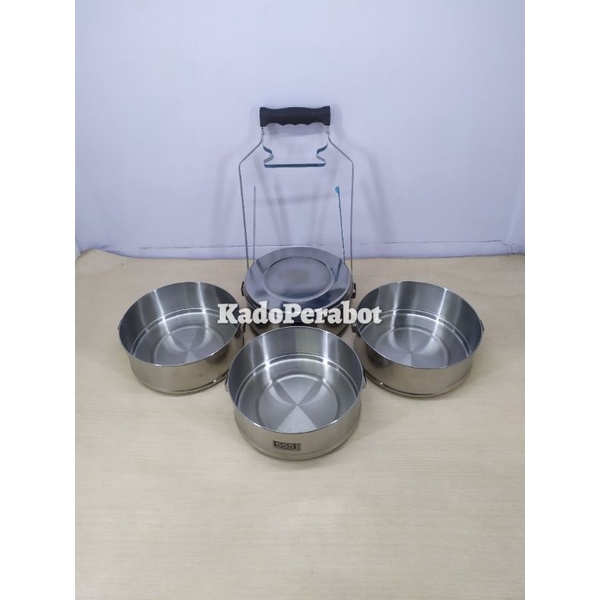 rantang food carries 18x4 globe - rantang stainless - rantang 4 susun