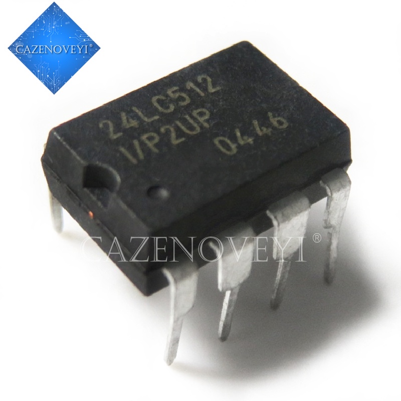 5pcs Ic Pic24Lc512-I / P 24lc512-i / P 24lc512 I / P Dip-8