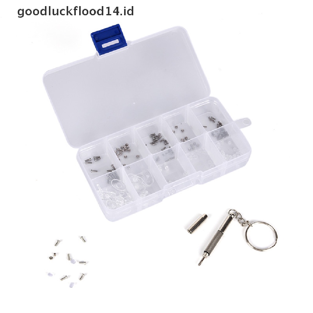 [OOID] Screw Nut Nose Pad Optical Repair Set Assortment Sunglass Tool Kit For glasses ID