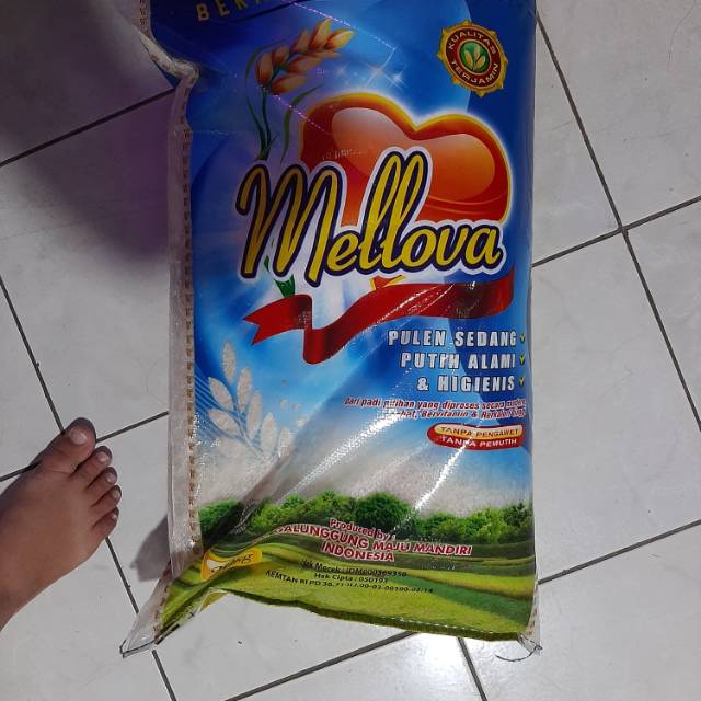 

Beras premium mellova berat 20 kg