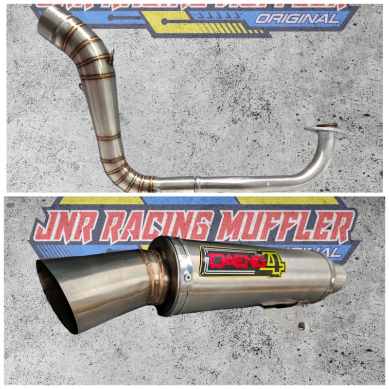 knalpot DAENG 4  INLET 38mm DAN 50mm AEROX, NMAX, MIO, BEAT, VARIO125, VARIO150, AEROX OLD, AEROX NE