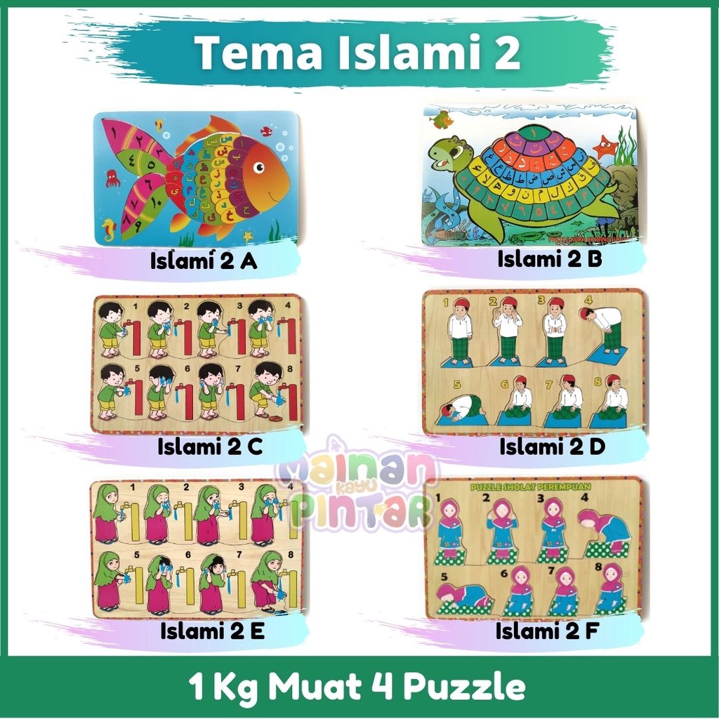 Puzzle Kayu Mainan Kayu Pintar Terlengkap Bisa COD