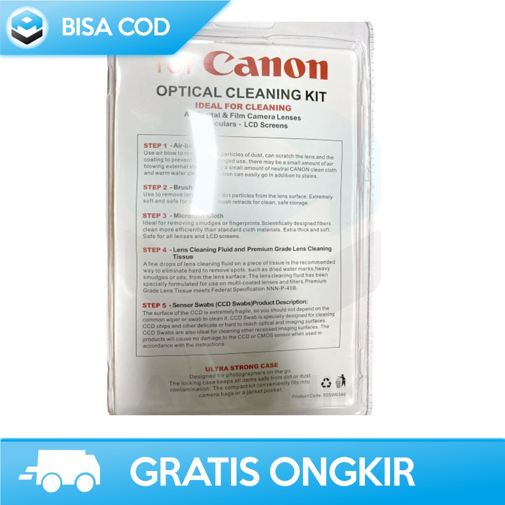 PAKET PEMBERSIH KAMERA CANON ORIGINAL DKL-5S 1 SET BISA UNTUK DSLR NIKON DAN SONY - CLEANING KIT