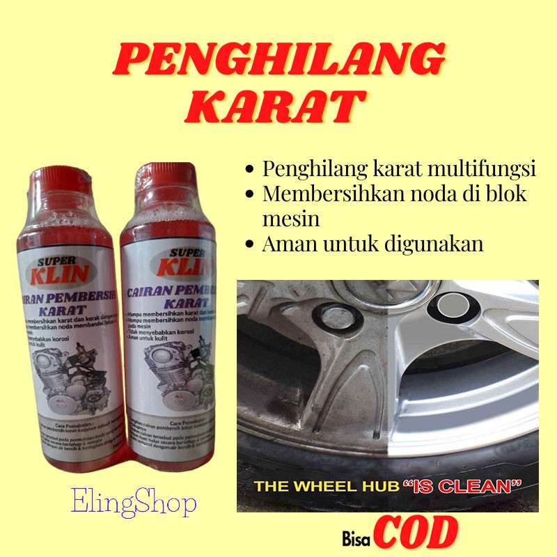 PEMBERSIH PENGHILANG KARAT KERAK BESI ALUMINIUM STAINLESS STEEL LOGAM WASTAFEL PANCI