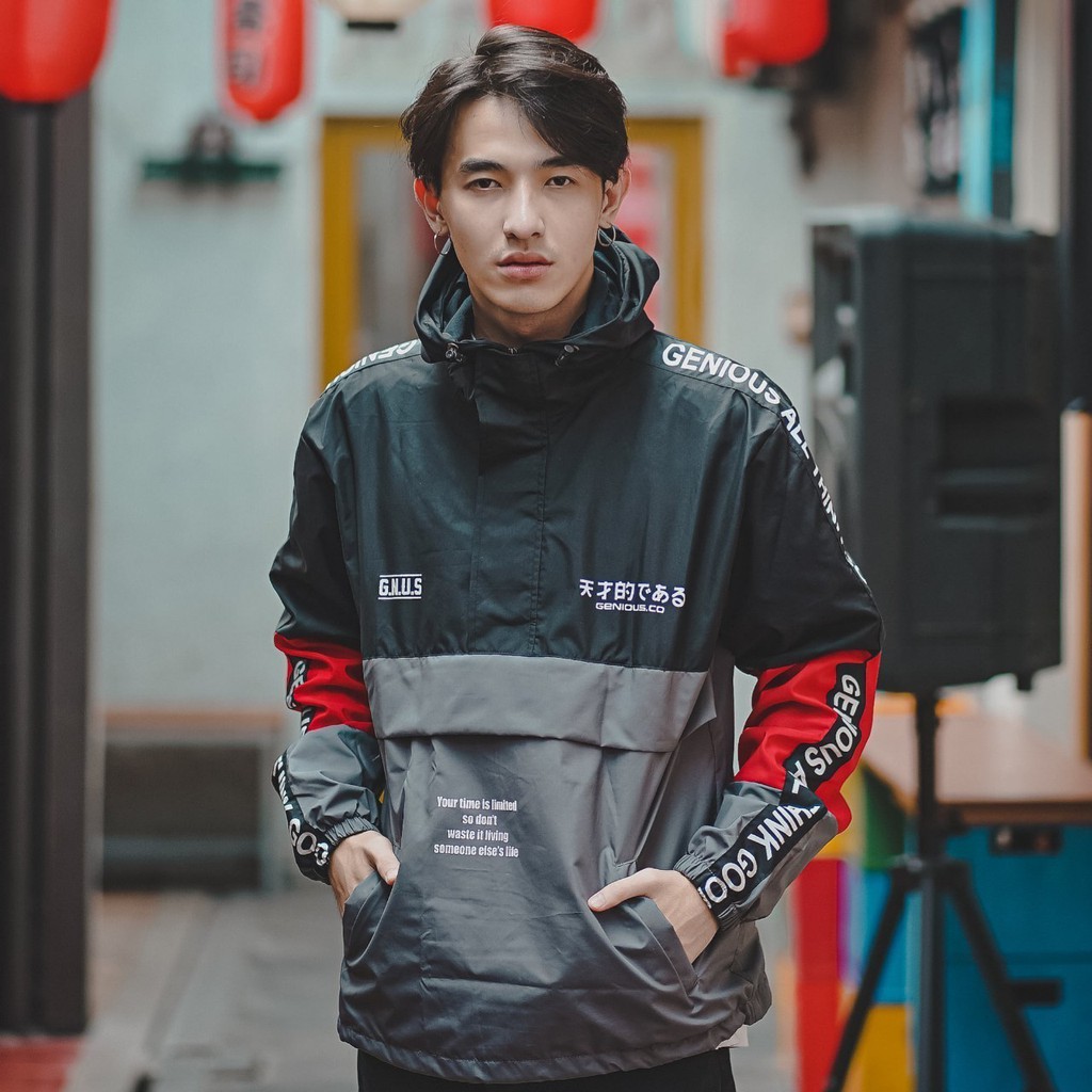 JAKET PRIA-JAKET CAGOULE PRIA MURAH-JAKET SALVIO HEXIA-JAKET ORIGINAL-JAKET DISTRO-JAKET PARASIT-HITAM  ABU TUA GNUS