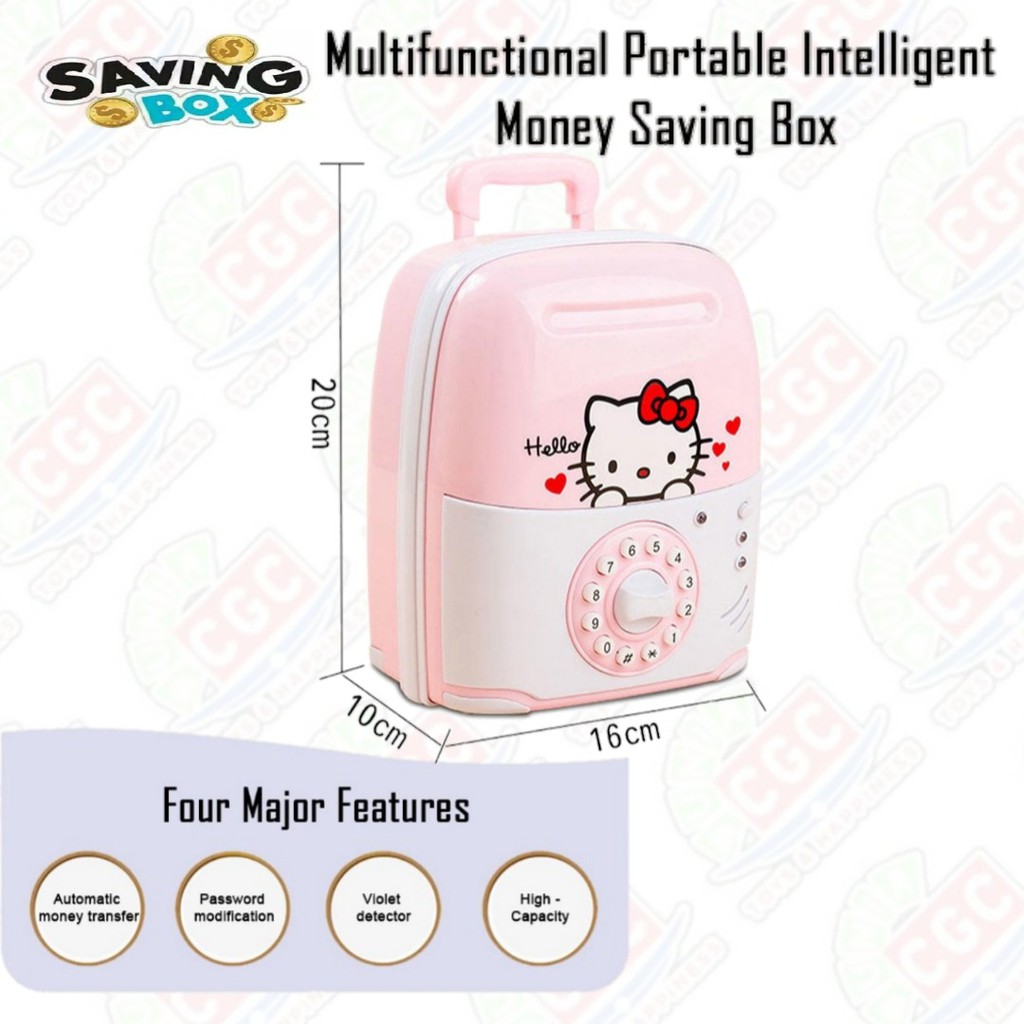 Saving Box Hello Kitty Brankas Celengan Mainan Tabungan Anak SNI