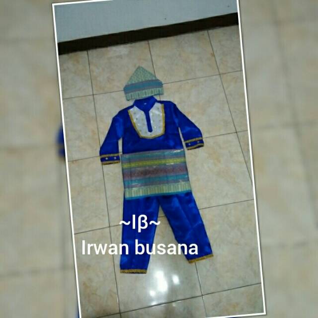 Baju adat anak2 bangka belitung ( size L &amp; XL)