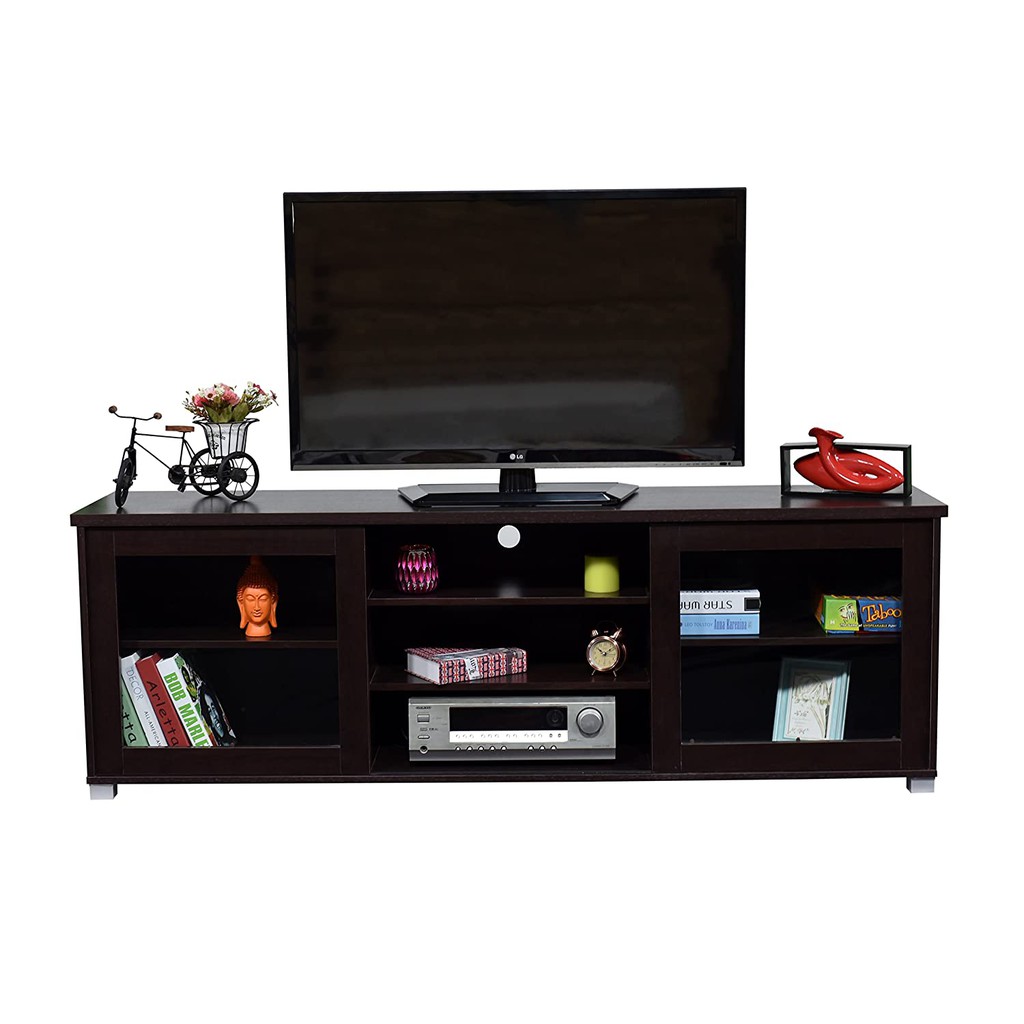 Meja TV Minimalis Murah Bufet TV Kayu Solid Rak Tv Buku kayu