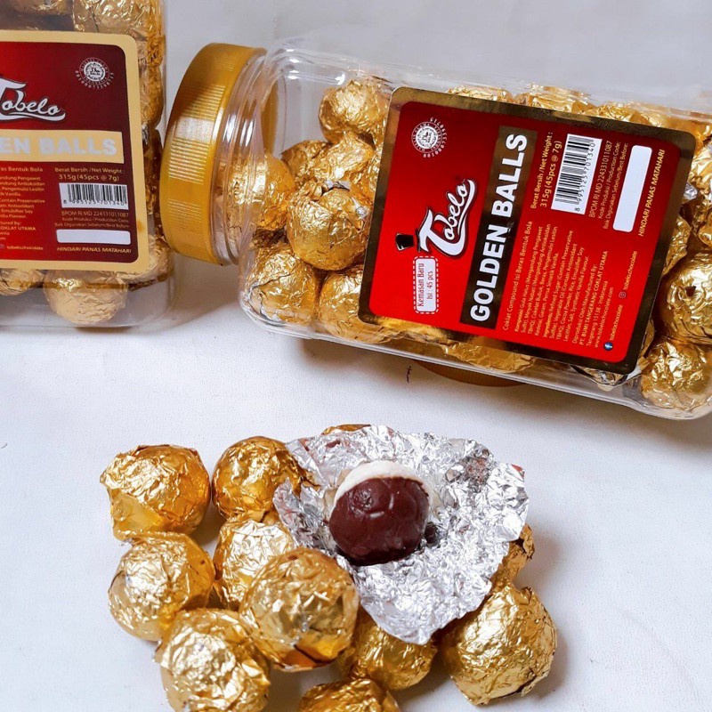 

Tobelo Golden Balls Coklat Isi Terlaris Termurah 300 GRAM