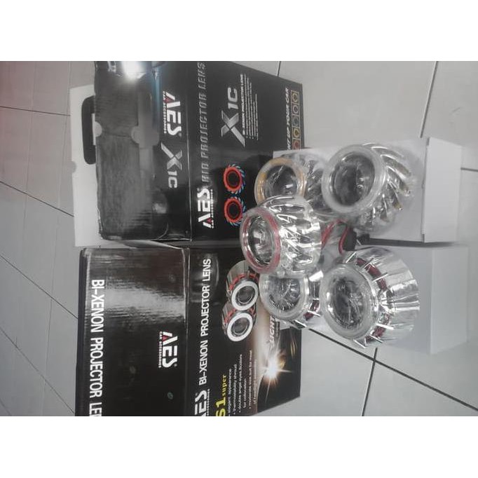 HID PROJECTOR - PROJIE SUPER ORIGINAL - AES SUPER ORIGINAL NEW | Lampu Motor