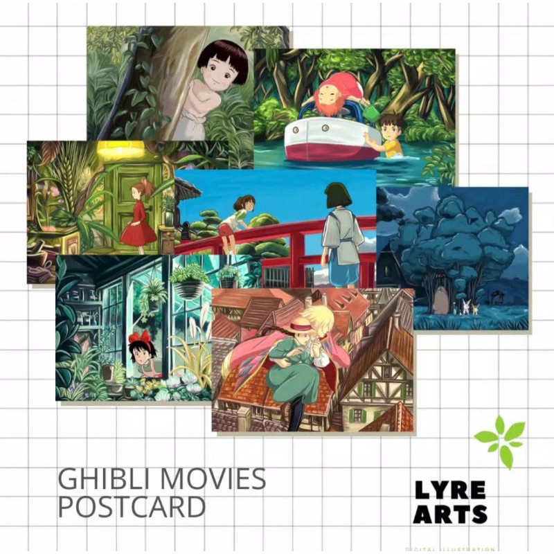 

(Defect) LAST STOCK Ghibli + Makanan Postcard/Kartu Pos