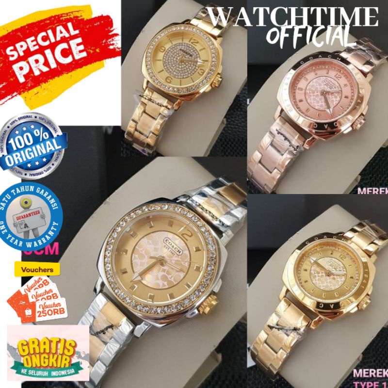 JAM TANGAN WANITA TERBARU COACH ORI JAM TANGAN CEWEK ORIGINAL ARLOJI CEWEK WANITA MURAH