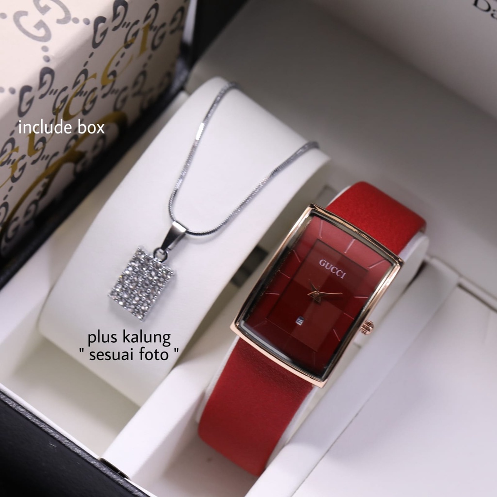 Jam Tangan GC Wanita Free Kalung Antik