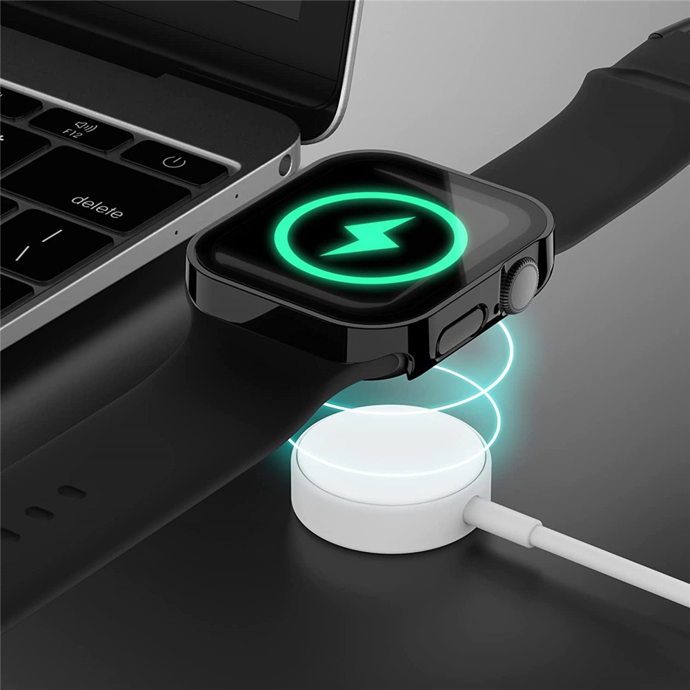 Untuk apple watch case 44mm 45mm Tempered Glass Pelindung Layar case Untuk iwatch Se7 6 SE 5 4 40mm 41mm waterproof plating case SE SE