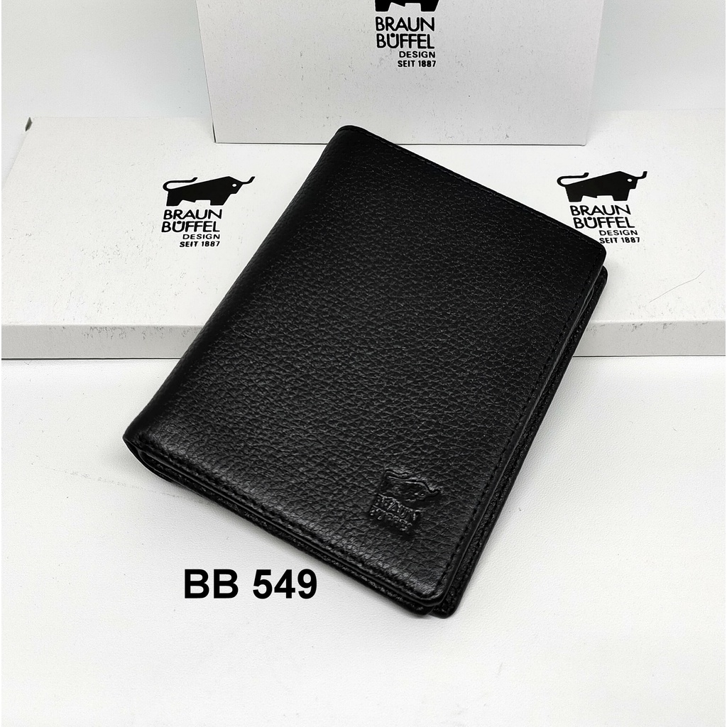 Dompet Pria Braun Buffel BB 549 - Tegak Berdiri - Kulit Jeruk - 6 Card