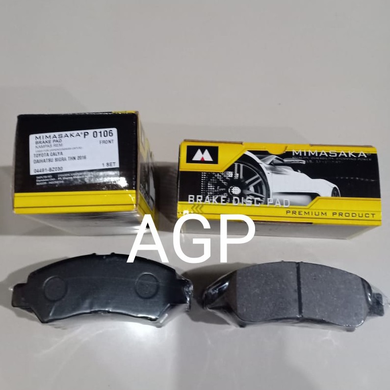 Brake Pad Kampas Rem Depan MIMASAKA Calya Sigra 04491-BZ030 P0106