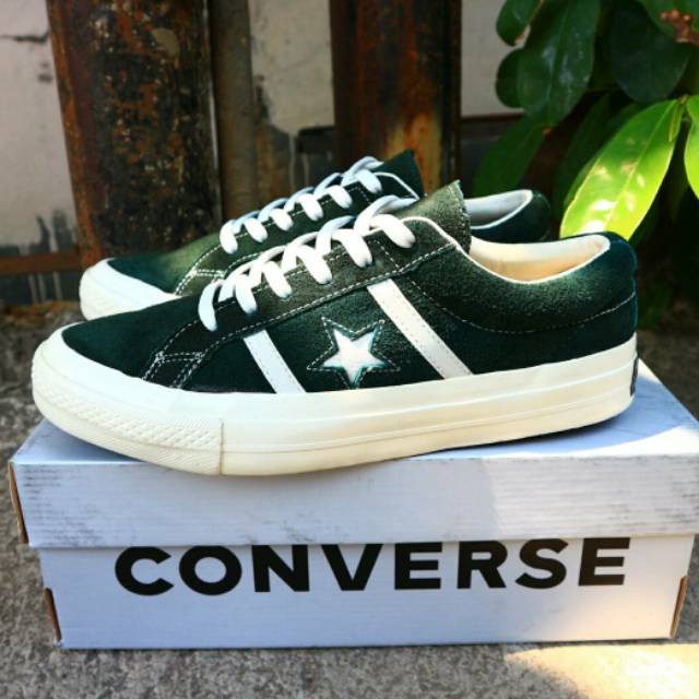  Converse  One star Academy Ox Herbal Green  Sepatu  70s 