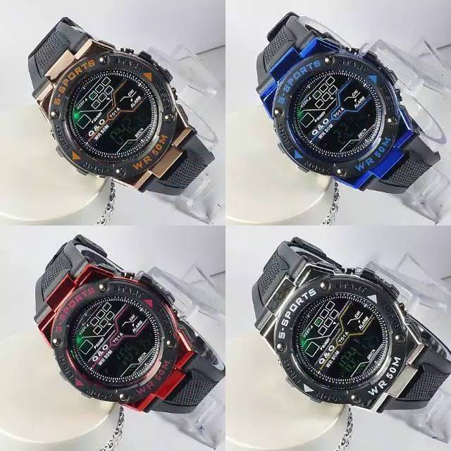 jam tangan digital Q&O