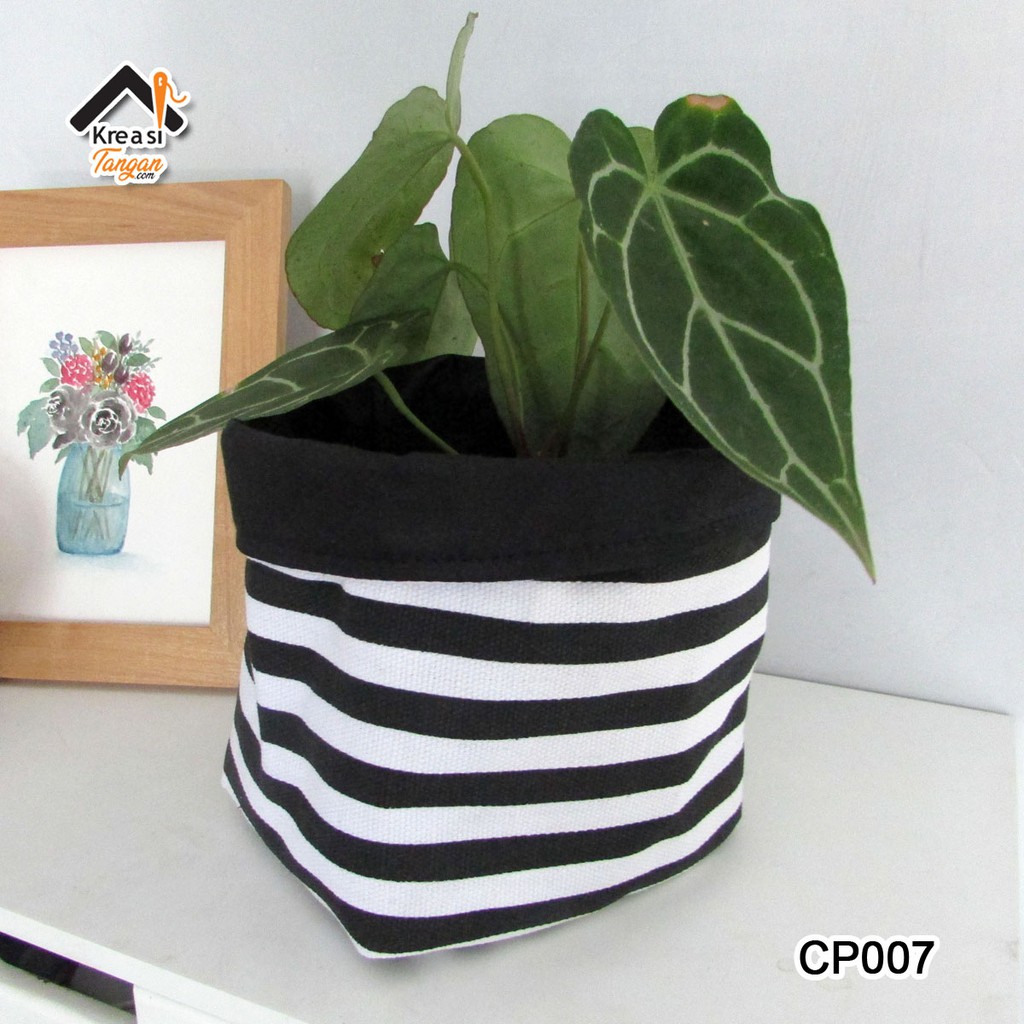 COVER POT TEMPAT PENYIMPANAN MOTIF MINIMALIS AESTHETIC CP007