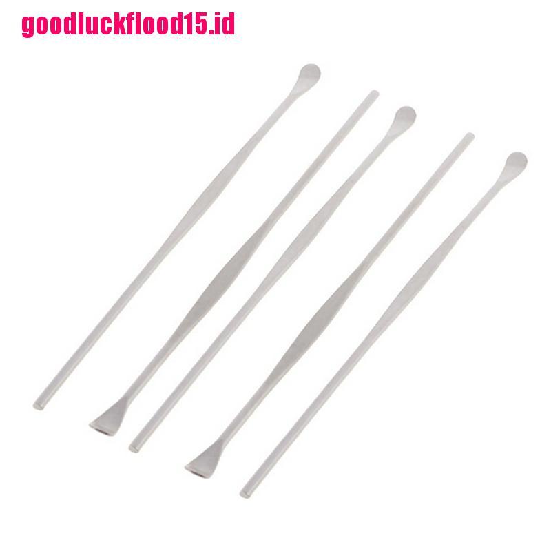 5pcs Alat Pembersih Telinga Bahan Stainless Steel